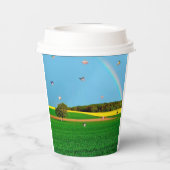 Flying Pig Farm Paper Cup Pappbecher (Rückseite)