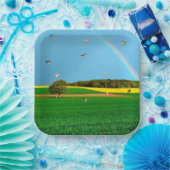 Flying Pig Farm Paper Plate Pappteller (Party)