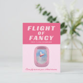 Flying Pig-Flight der Extravaganten Postkarte (Stehend Vorderseite)