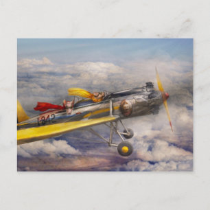 Flying Pig - Flugzeug - Die Freudenfahrt Postkarte