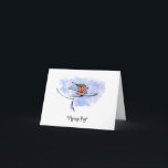 "Flying Pig" Funny Ski Jump Pig Athlete Urlaub Feiertagskarte<br><div class="desc">Humorvolle Aquarellbild eines kleinen pinkfarbenen Skispringens. Front: "Fliegendes Schwein." Innen: "glückliche Ferien". Text kann mit deinem eigenen Gruß personalisiert werden. Eine lustige Weihnachtskarte für Wintersportler und Tierfreunde. Besuchen Sie Jenn’s Doodle World für noch mehr Produkte,  die dieses coole Skisportschwein zeigen.</div>