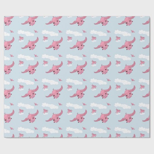Flying Pig Geschenkpapier (Flach)