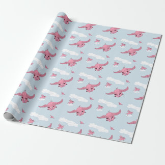 Flying Pig Geschenkpapier