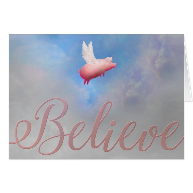 Flying Pig Glaube (Vorderseite (Horizontal))