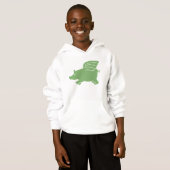 Flying Pig - Green Hoodie (Vorne ganz)