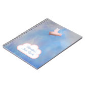 Flying Pig individualisierbares Note Book Notizblock (Linke Seite)