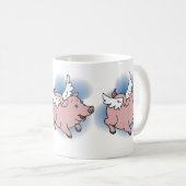 Flying Pig Kaffeetasse (VorderseiteRechts)