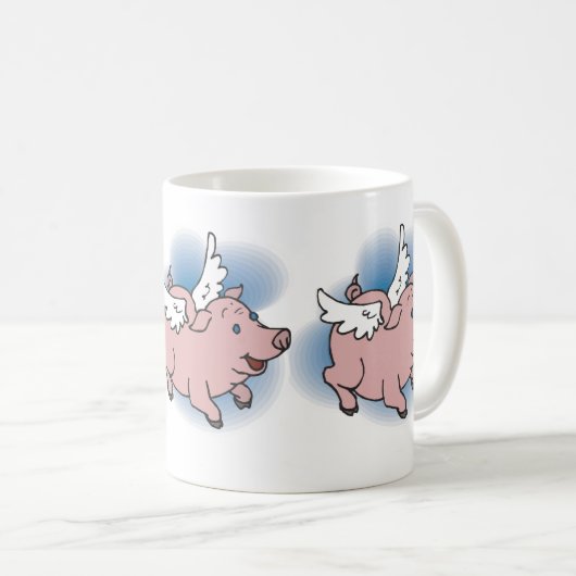 Flying Pig Kaffeetasse (VorderseiteRechts)
