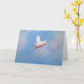 Flying Pig Karte (Gelbe Blume)