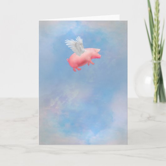 Flying Pig Karte (Vorderseite)