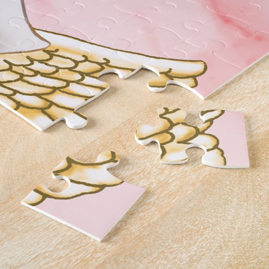 Flying Pig Liebe Custom Jigsaw Puzzle (Seite)