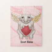 Flying Pig Liebe Custom Jigsaw Puzzle (Vertikal)