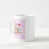 Flying Pig mit Bow und Pfeil Kaffeetasse (Vorderseite Links)