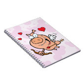 Flying Pig mit Bow und Pfeil Notizblock (Rechte Seite)
