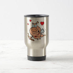 Flying Pig mit Bow und Pfeil Reisebecher
