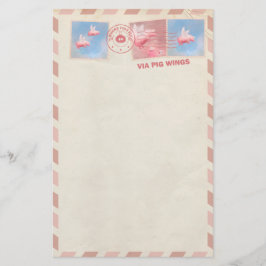 Flying Pig Postage Briefpapier