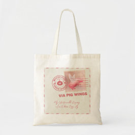 Flying Pig Postage Tote Bag Tragetasche