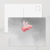 Flying Pig Postkarte (Vorne/Hinten)