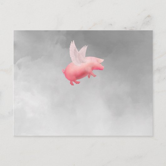 Flying Pig Postkarte (Vorderseite)