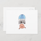Flying Pig Postkarte (Vorne/Hinten)