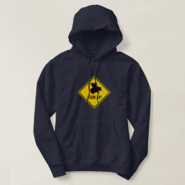 Flying Pig Road Sign Hoodie
