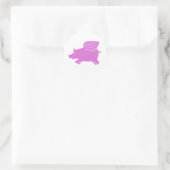 Flying Pig Sticker - Rosa (Tasche)