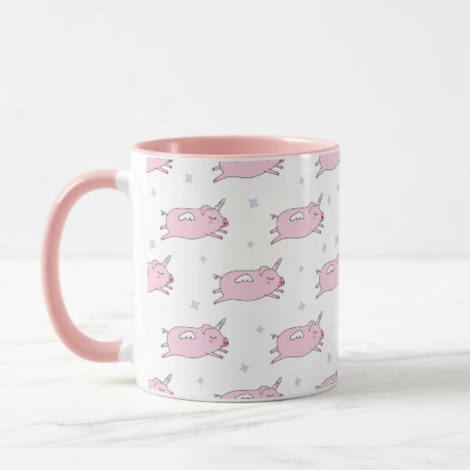 Flying Pig Unicorns Tasse (Links)