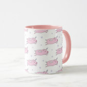 Flying Pig Unicorns Tasse (VorderseiteRechts)