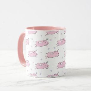 Flying Pig Unicorns Tasse