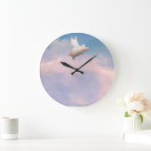 flying pig wall clock große wanduhr (Zuhause)