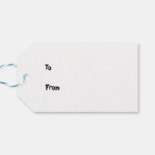 Flying Pig Weihnachtsgeschenk-Tag Geschenkanhänger (Rückseite Horizontal)