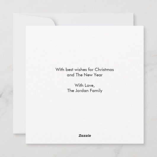 Flying Pig Weihnachtskarte Feiertagskarte (Rückseite)