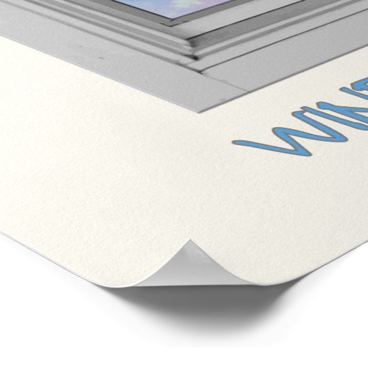 Flying Pig-Window Poster (Ecke)