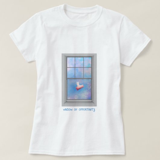 Flying Pig-Window T-Shirt (Design vorne)