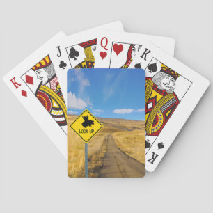 Flying Pig-Zeichen Spielkarten