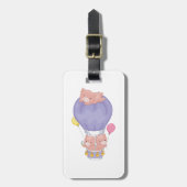 Flying Piggies in Hot Air Balloon Gepäckanhänger (Vorderseite vertikal)