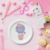 Flying Piggies in Hot Air Balloon Pappteller (Party)