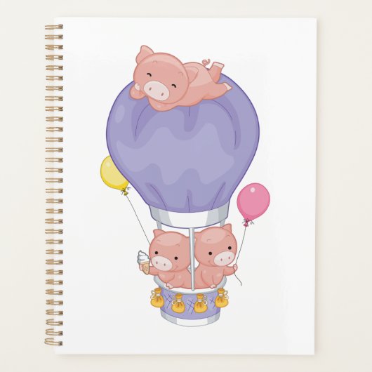 Flying Piggies in Hot Air Balloon Planer (Vorderseite)