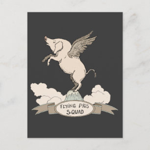 Flying Pigs Squad Postkarte
