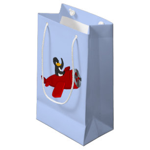Flying Pinguin Cartoon kleine Geschenktasche Kleine Geschenktüte