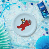 Flying Pinguin-Cartoon-Papier-Teller Pappteller (Party)
