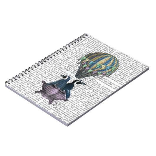 Flying Pinguine Notizblock (Linke Seite)