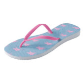 Flying Pink Pigs Sprinklen Magic Stars FlipFlops Badesandalen (Schrägansicht)