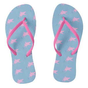 Flying Pink Pigs Sprinklen Magic Stars FlipFlops Badesandalen