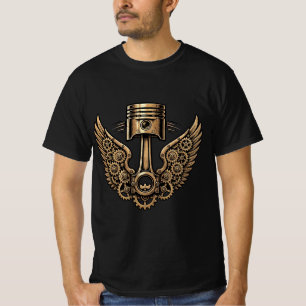 Flying Piston Wings - Speed Garage Gear Wrench T-S T-Shirt
