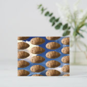 Flying Potatoes Space Kartoffel Postkarte (Stehend Vorderseite)
