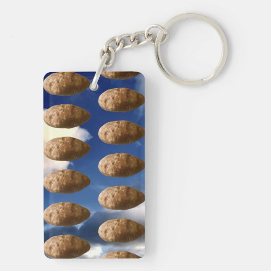 Flying Potatoes Space Potato Invasion Schlüsselanhänger (Rückseite)