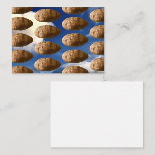 Flying Potatoes Space Potato Mitteilungskarte (Vorne/Hinten)