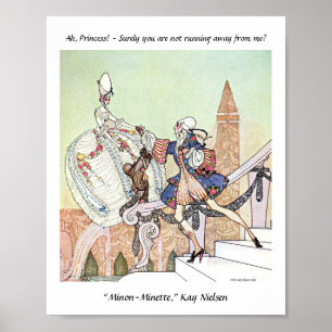 Flying Princess and schockierte Prinzessin Kay Nie Poster