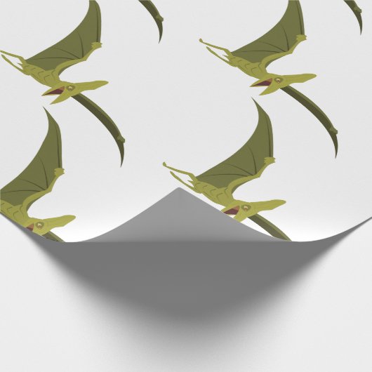 Flying Pterodactyl Geschenkpapier (Ecke)